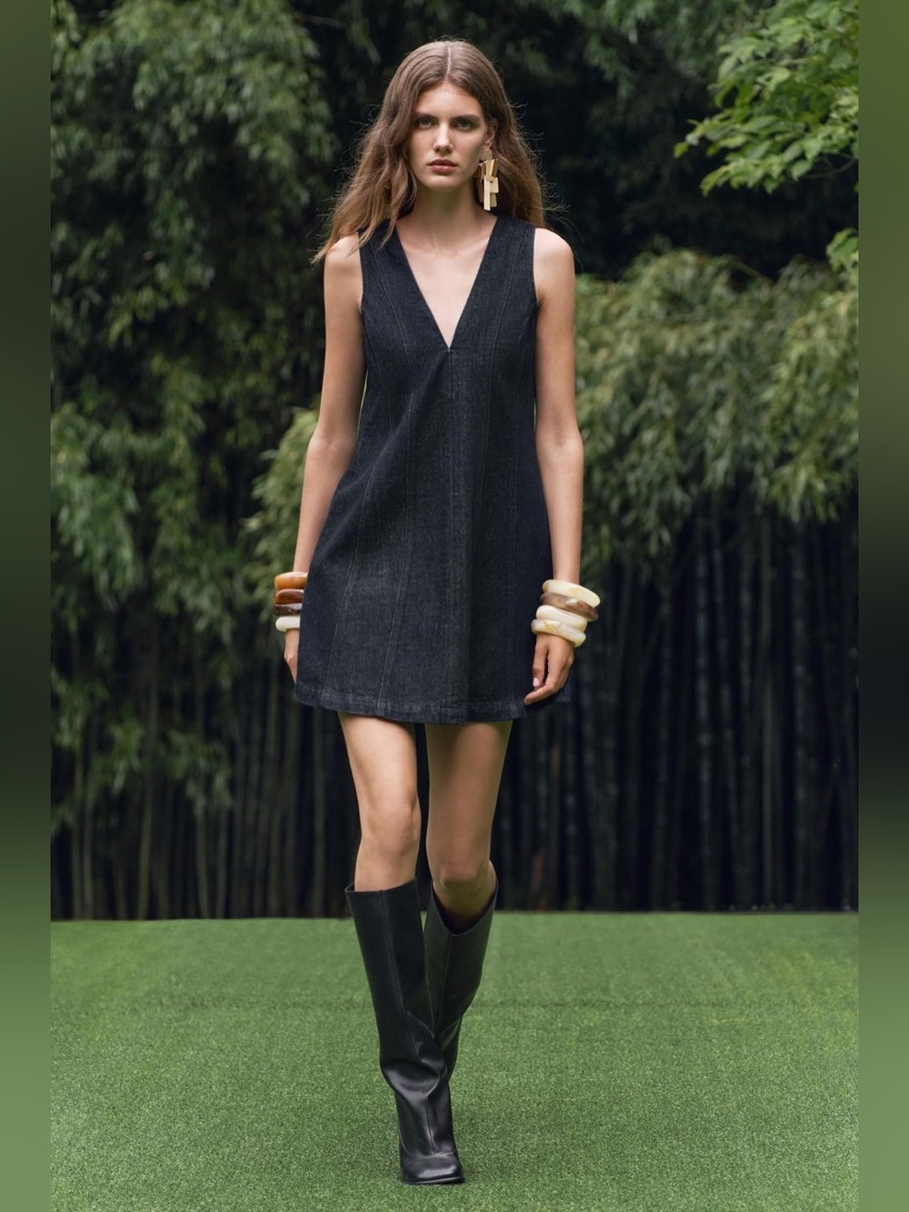 NWT Zara ZW Collection Denim Dress